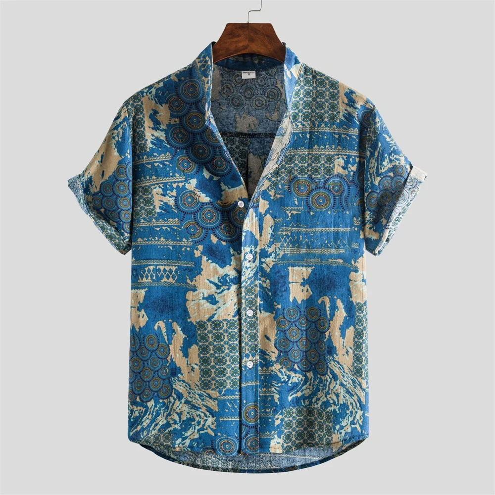 Top Trends: Floral Printed Summer Shirt For Men 3D Printing Oversized Shirts Short Sleeved Tee Male Clothes Top Blouse Outdoor Shoppable Styles