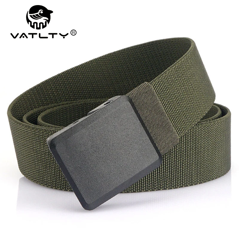 Top Trends: 2022 Metal Free Men's Elastic Belt Quick Release Nylon Buckle Soft Fiber Unisex Stretch Girdle Hiking Fishing Sport Belt Shoppable Styles