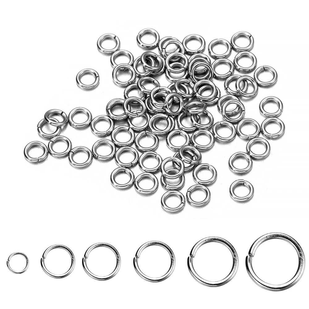 Top Trends: 30-200Pcs 3-25mm Stainless Steel Split Ring Open Single Loops Jump Rings Connectors For DIY Jewelry Making Findings Accessories Shoppable Styles