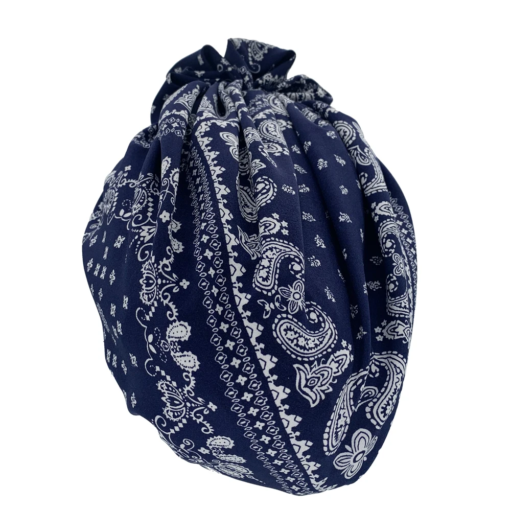 Top Trends: New Floral Printed Bohemian Women Turban Cap Ladies Headwrap Beanies Muslim Headscarf Bonnet Female Head Wraps Turbante Mujer Shoppable Styles - Image 5