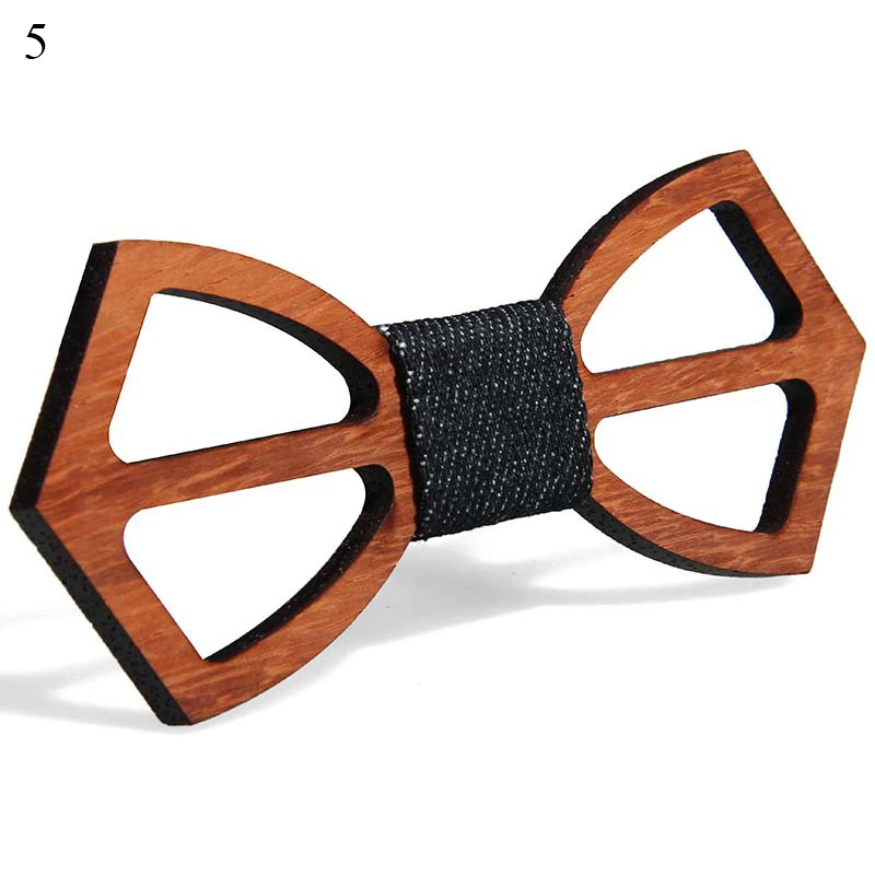 Top Trends: Vintage Wooden Bow Tie For Men Hollow Out Carved Retro Wooden Neck Ties Adjustable Strap Wood Bowtie Gravata Corbatas Shoppable Styles - Image 5