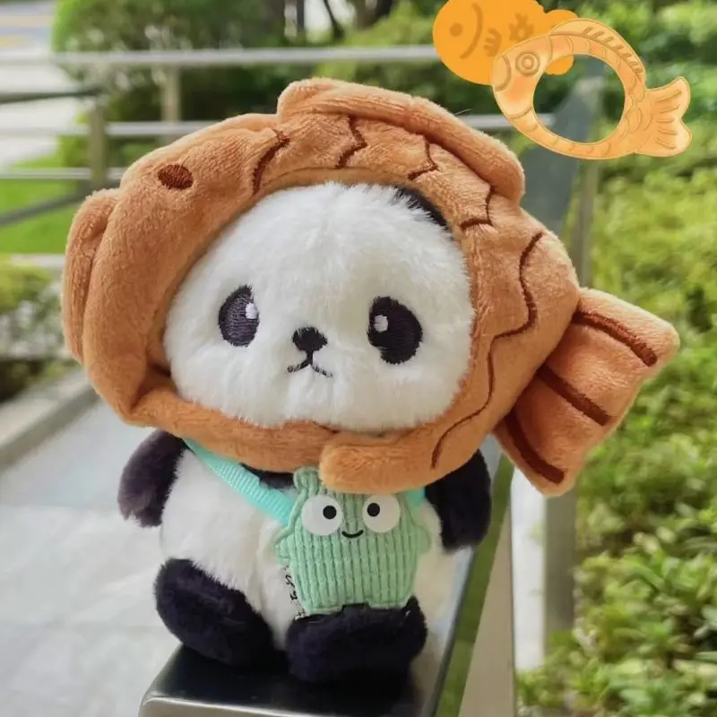 Top Trends: Plush Panda Keychains Cute Taiyaki Panda Doll Keychain For Bag Pendant Couple Keyring Kawaii Cartoon Stuffed Keychain Wholesale Shoppable Styles