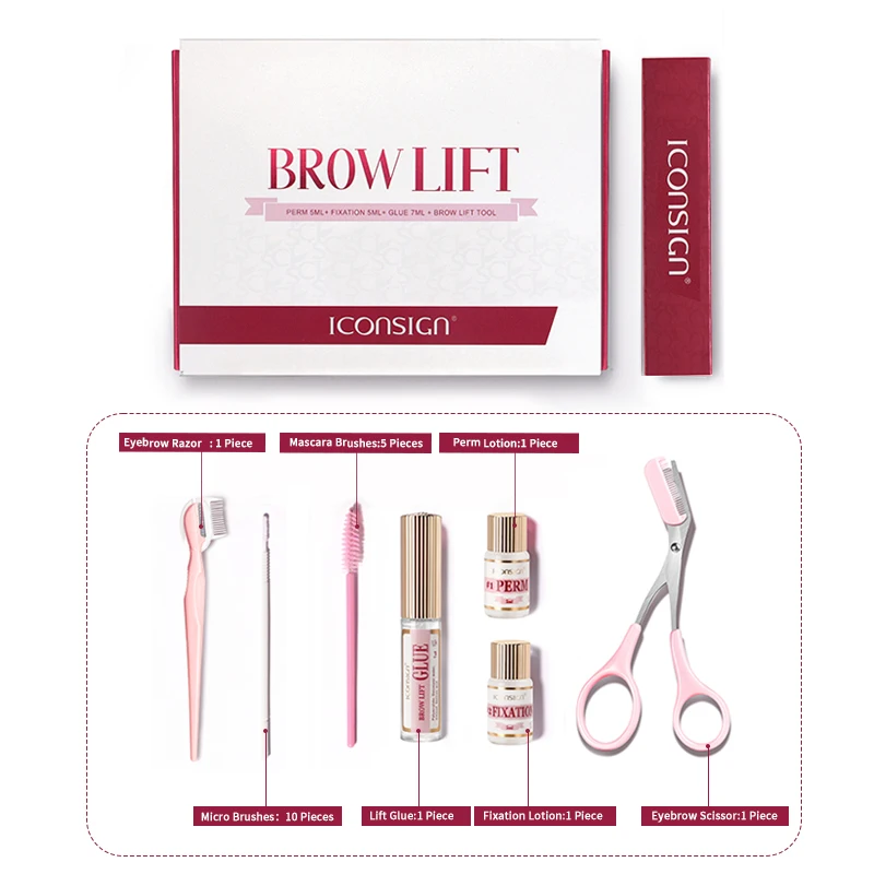 Top Trends: New Brow Lift Eyebrow Perm Kit With Perm Nutrition Lotion Scissor Razor Brushes Semi-permanent Salon Makeup Can DIY Shoppable Styles