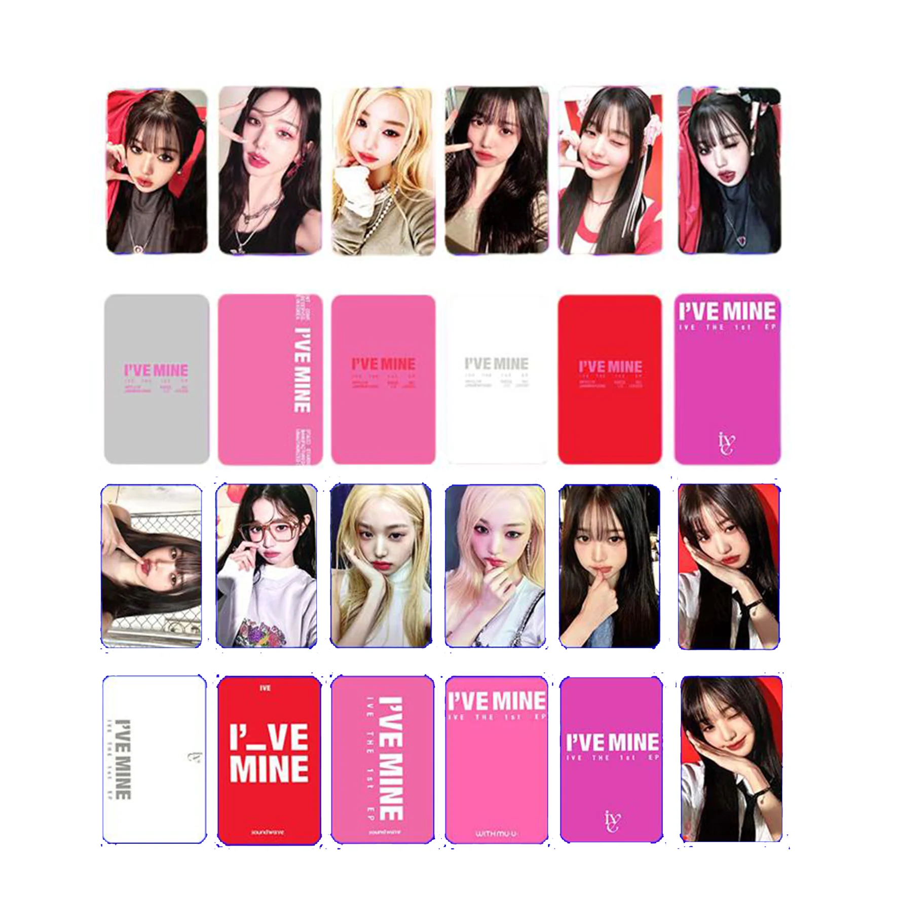 Top Trends: KPOP WonYoung YuJin Personal Photocards Baddie Either Way Album LOMO Cards IVE 1ST EP Pre-Ordered Cards LIZ REI LEESEO Fans Gift Shoppable Styles