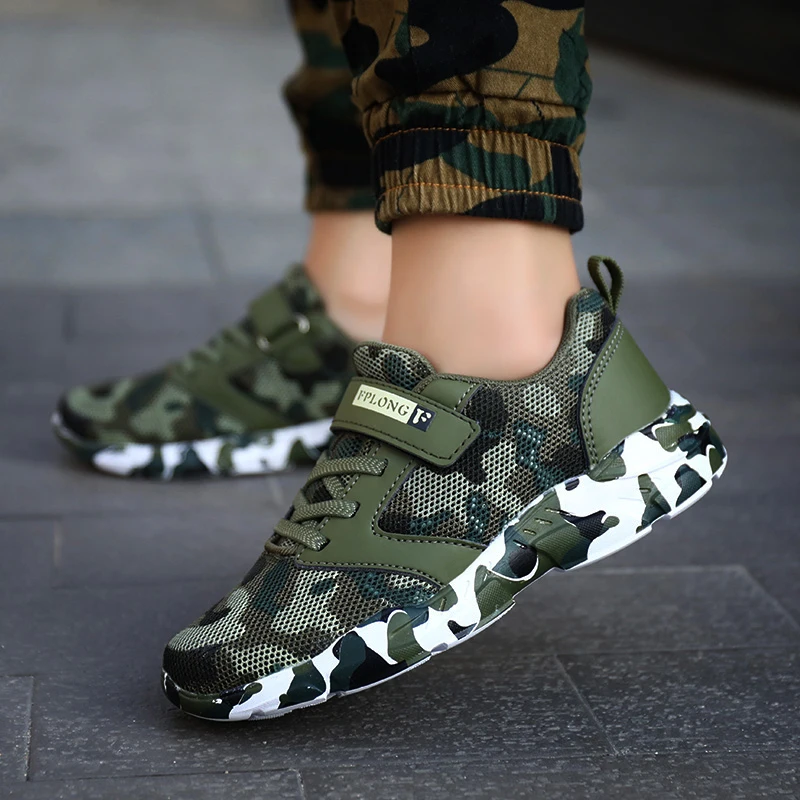 Top Trends: Brand Summer Children Camouflage Sneakers Kids Sports Tennis Shoes Breathable Mesh Boys Girls Running Shoes Outdoor Casual Shoes Shoppable Styles