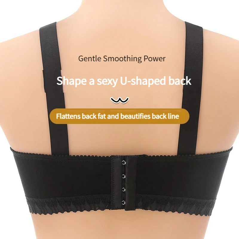 Top Trends: Thin Section Large Size Sexy Push Up Bras Anti-sagging Belly Breast Wipe Women's Underwear High-grade Brassiere Ropa De Mujer BH Shoppable Styles - Image 2