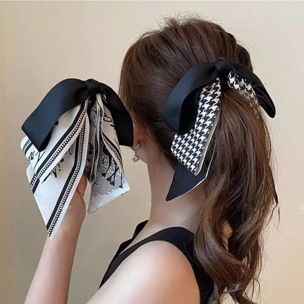 Top Trends: Bowknot Bow Banana Clip Cute Korean Style Ribbon Hair Claw Vertical Clip Ponytail Holder Shoppable Styles - Image 2