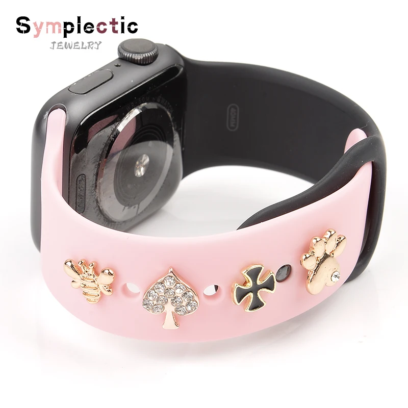 Top Trends: 2022 New Decorative Charms For Apple Watch Band Silicone Bracelet Metal Paw Decorative Nails For Iwatch Sport Strap Accessories Shoppable Styles