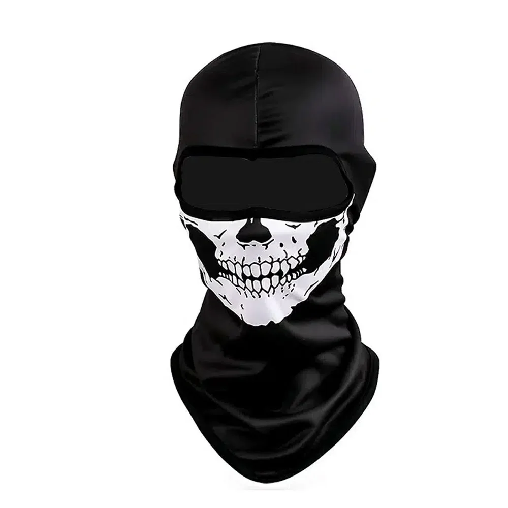 Top Trends: Halloween Skull Print Balaclava Cosplay Costume Ghost Full Face Bike Face Mask Outdoor Motorcycle Riding Men Hat Ski Caps Shoppable Styles