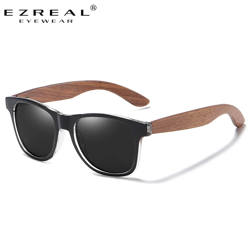 Top Trends: EZREAL Black Walnut Sunglasses For Men Women Sunglasses For Men UV400 Wooden Temple Sunglasses Fashion Paper Tube Box Black 5082 Shoppable Styles