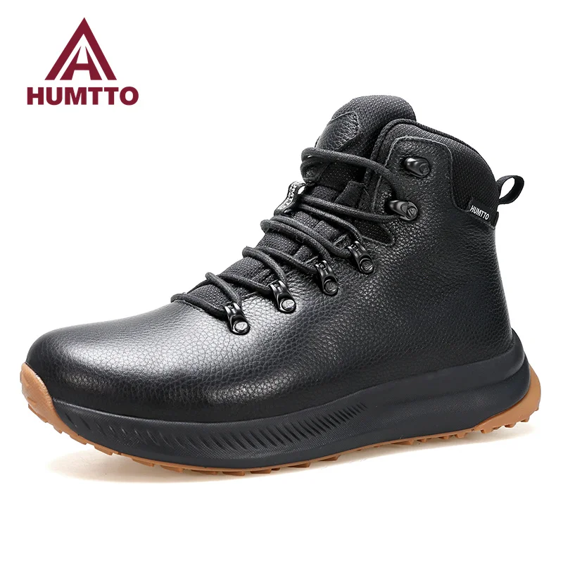 Top Trends: HUMTTO Waterproof Hiking Shoes Winter Leather Ankle Boots For Men Sports Climbing Luxury Designer Outdoor Trekking Mens Sneakers Shoppable Styles