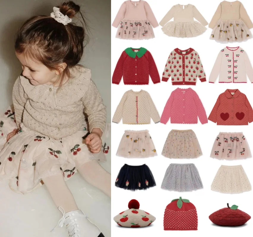 Top Trends: Girls Sweater 2023 Autumn And Winter Flower Girls Knitted Sweater Cotton Fashionable Cute Children's Dresses Children's Clothing Shoppable Styles