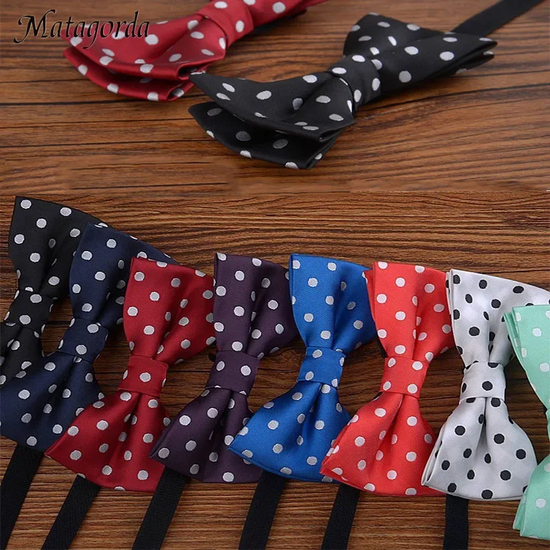 Top Trends: Matagorda Boys Girls Bow Tie England Classics Dot Kids Bowtie Satin Necktie Adjustable Cravat Knot Children Accessory Scarf Shoppable Styles