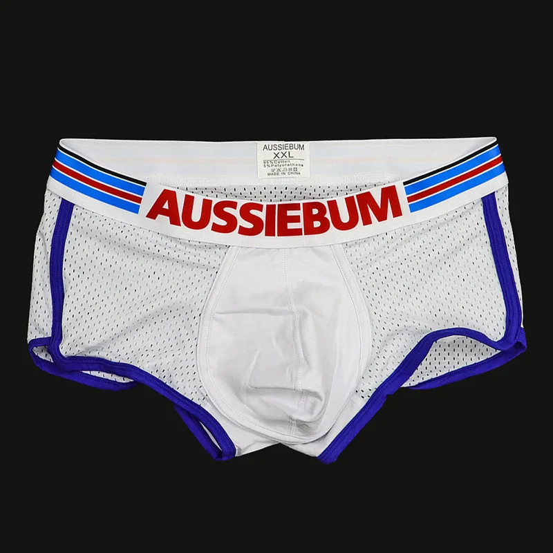 Top Trends: AUSSIEBUM Mesh Breathable Men's Flat-angle Panties U Convex Bag Design Fabric Shoppable Styles