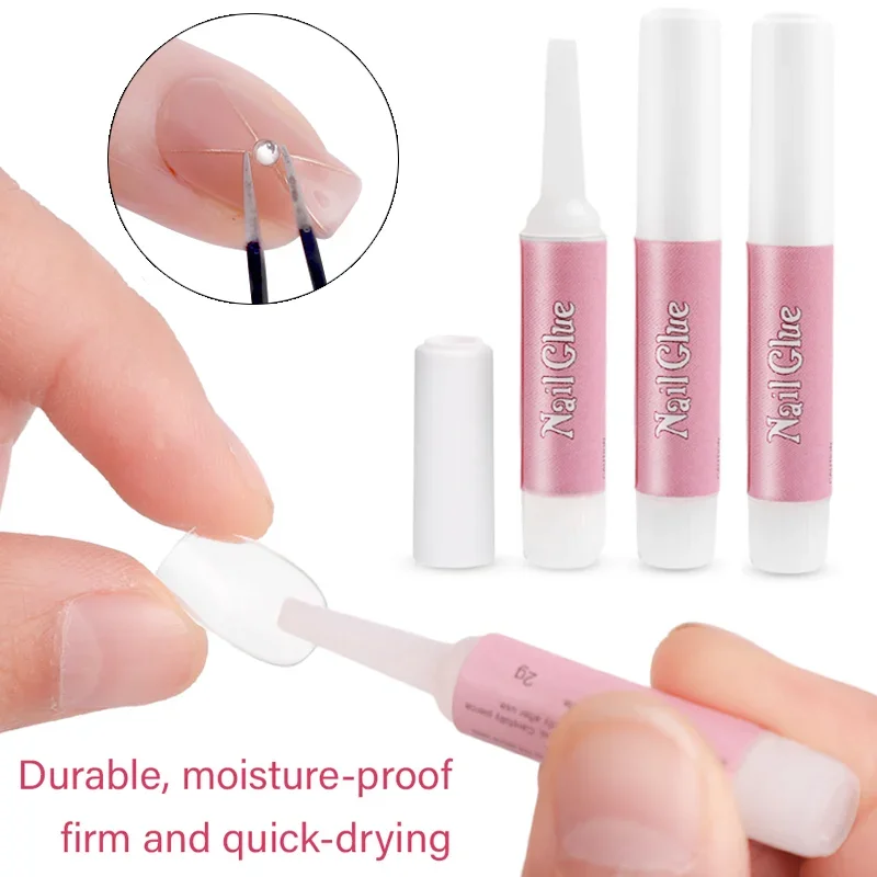 Top Trends: Fast-Dry Nails Glue 1 / 3 / 5PCS Professional Fake Nail Extension Glue Acrylic Nails Rhinestone Adhesive Decoration Glue Manicure Shoppable Styles