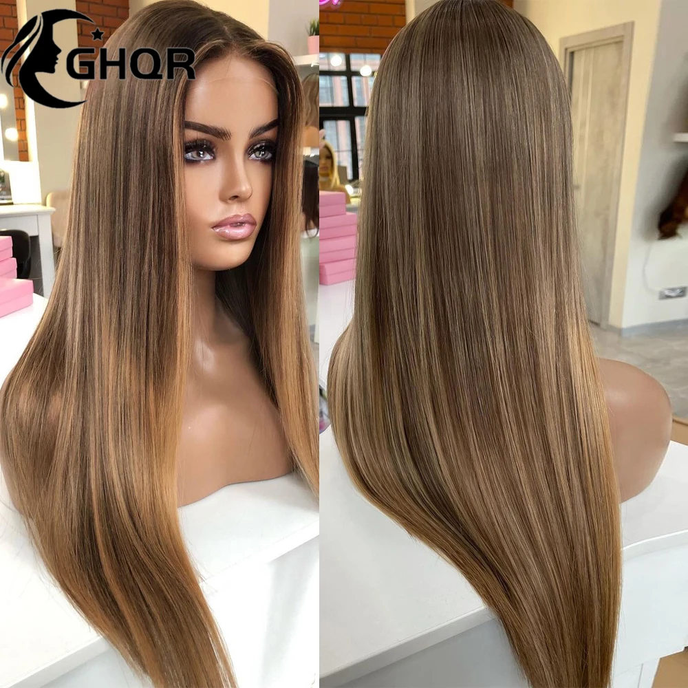 Top Trends: Brown Hightlight Blonde Full Lace Front Human Hair Wigs 613 HD Transparent Lace Frontal Wig 13x6 Brazilian Preplucked Human Wigs Shoppable Styles