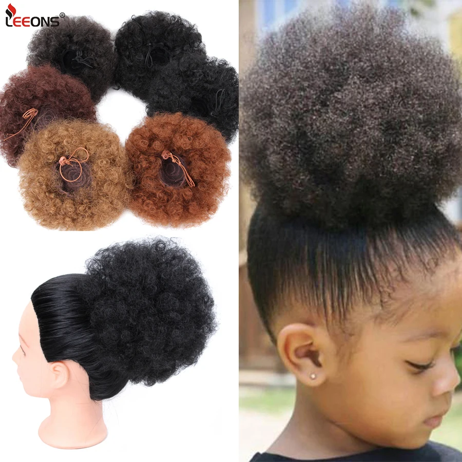 Top Trends: Afro Puff Synthetic Puff Hair Bun Fashion Fluffy Afro Ponytail Drawstring Ponytail 8inch Chignon Clip Hair Scrunchies Extensions Shoppable Styles