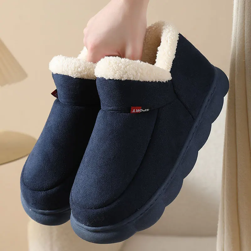 Top Trends: Bebealy New Fur Man Slippers For Women Winter Fluffy Plush Home Cotton Slippers Female Indoor Outdoor Fuzzy Cozy Cotton Shoes Shoppable Styles