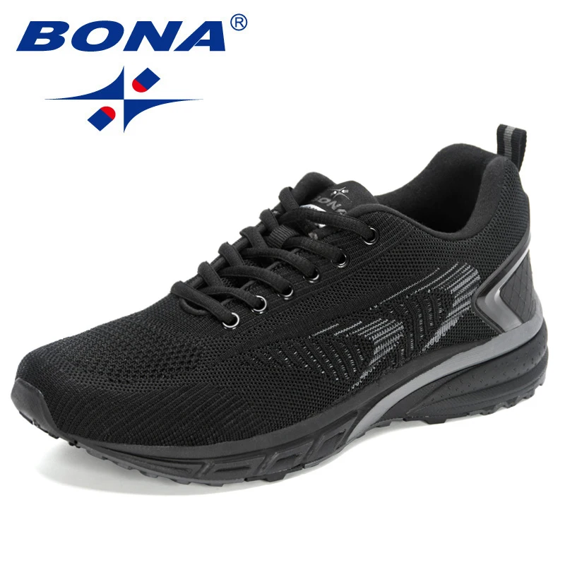 Top Trends: BONA New Arrival Outdoor Walking Comfortable Sneakers Lace Up Athletic Shoes For Men Popular Style Men Running Shoes Shoppable Styles