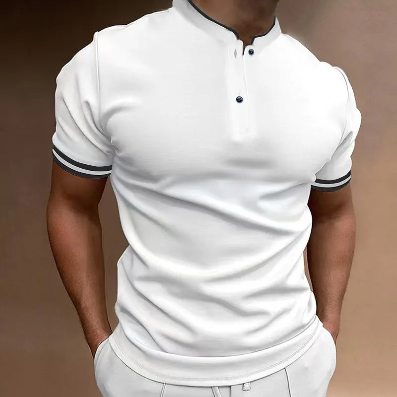 Top Trends: New Men&#039;s Classic Short-sleeved Polo Shirt Summer Top Casual T-shirt Bottom Collar Oversized S-XXXL Shoppable Styles