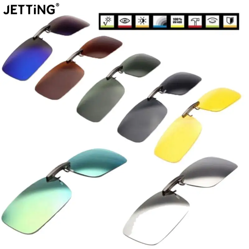 Top Trends: Unisex Polarized Clip On Sunglasses Near-Sighted Driving Night Vision Lens Anti-UVA Anti-UVB Cycling Riding Sunglasses Clip Shoppable Styles