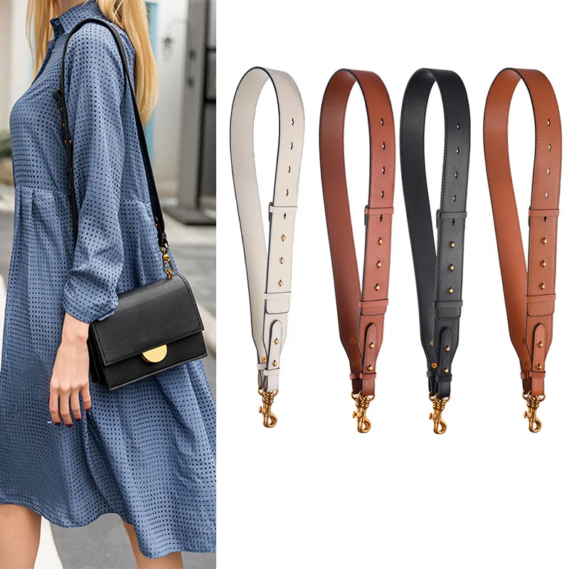 Top Trends: 100-110cm Genuine Leather Bag Strap Women Handbag Belt Shoulder Messenger Crossbody Bag Wide Strap Replacement Cowhide Bag Strap Shoppable Styles