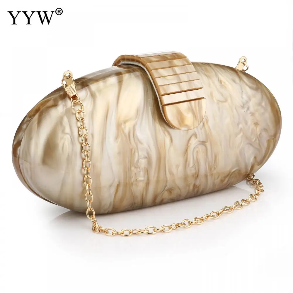 Top Trends: Fashion Wallet Women Acrylic Cute Long Round Evening Bag Woman Marble Luxury Party Prom Handbag Casual Clutch Sac A Main 2022 Shoppable Styles