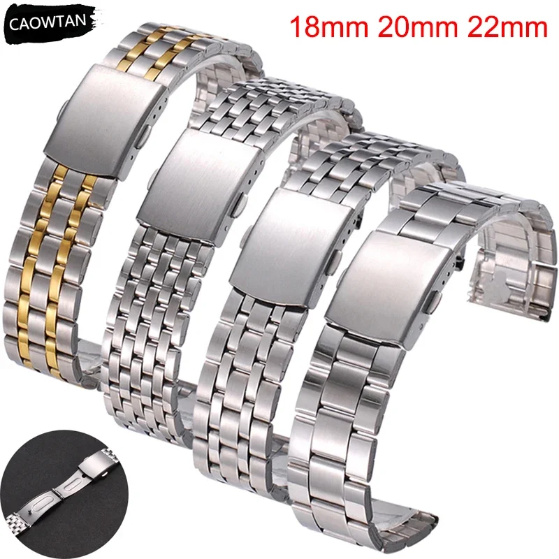 Top Trends: 18mm 22mm 20mm Stainless Steel Strap For Samsung Galaxy Watch 6 5 4 40mm 44mm 45mm Active 2 S3 Band For Huawei Amazfit Bracelet Shoppable Styles