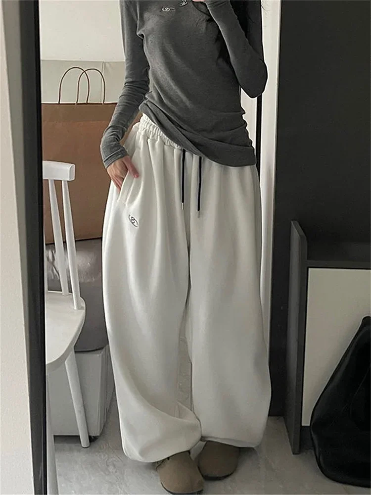 Top Trends: Deeptown Y2K Fleece Sweatpants Women Korean Fashion Baggy Brushed Pants Winter Oversized Harajuku Vintage Basic Jogger Trousers Shoppable Styles