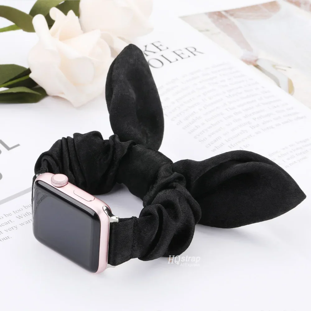 Top Trends: Women Scrunchie Elastic Strap For Apple Watch Band 41mm 40mm 44mm 45mm 38 / 42mm Belt For IWatch 5 6 7 8 SE 4 Butterfly Bracelet Shoppable Styles