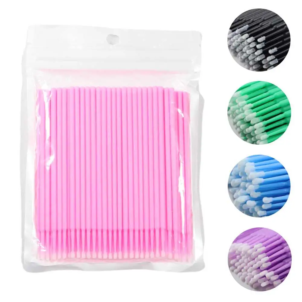 Top Trends: Disposable MicroBrush Eyelashes Extension Individual Lash Removing Swab Micro Brush For Eyelash Extension Tools Shoppable Styles