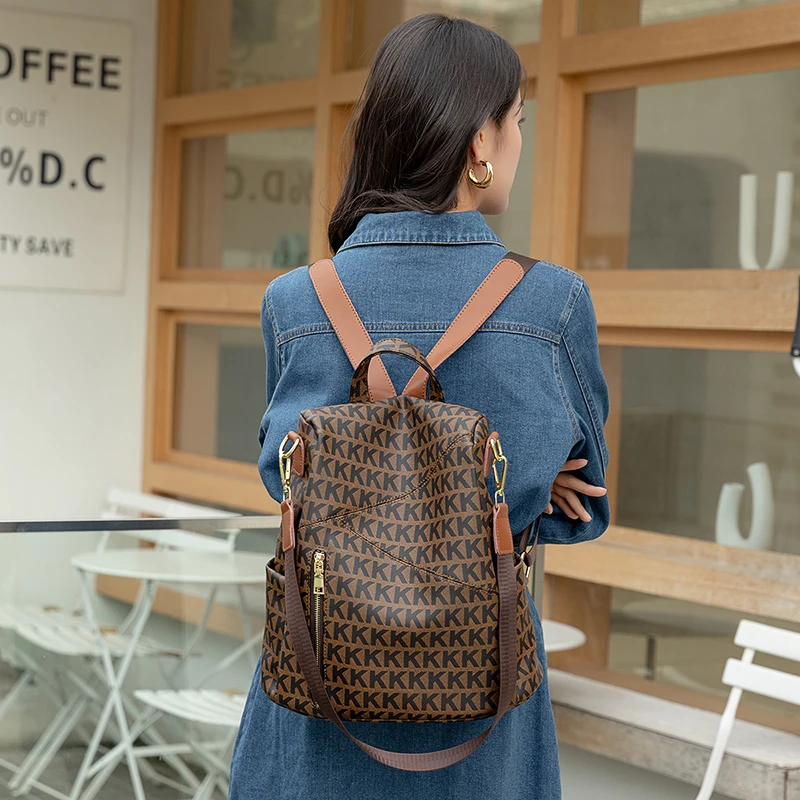 Top Trends: Fashion Backpack For Women 2024 Trend Bagpack Genuine Leather Backpacks Luxury Aesthetic Female Bag Large Capacity Travel Bags Shoppable Styles