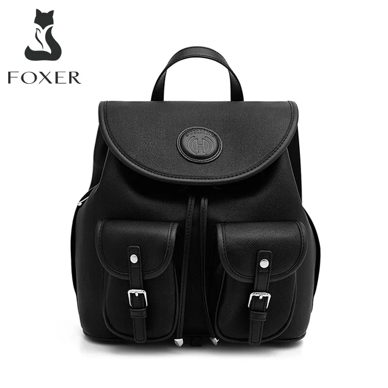 Top Trends: FOXER Fashion Lady Soft PU Leather Drawstring Backpack Women's Large Capacity Commuter Handbag Student's Preppy Travel Schoolbag Shoppable Styles