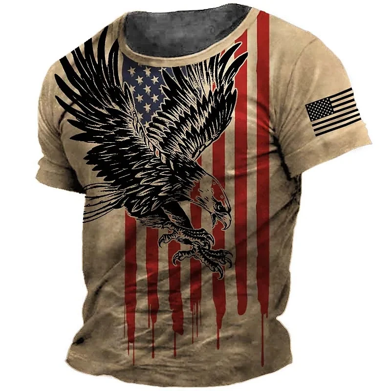 Top Trends: New Summer Tshirt For Men Vintage 3d Printed American T-shirt 2022 Short Sleeve Oversized Tops Tee Shirt Man Clothing Camiseta Shoppable Styles