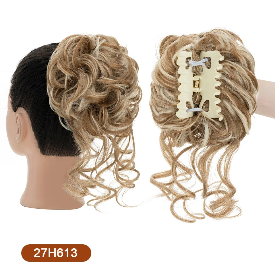 Top Trends: Benehair Synthetic Claw Chignon Women Messy Curly Fluffy Hair Bun Clip In Ponytail Hair Extensions Natural False Hairpieces 65g Shoppable Styles - Image 6