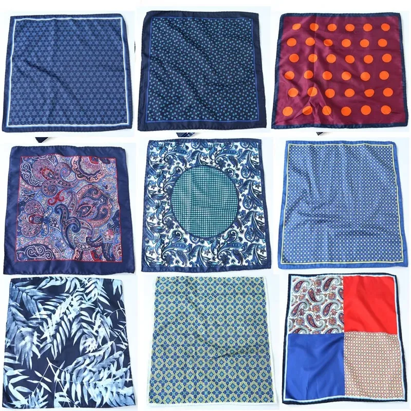 Top Trends: 32*32cm Pocket Square For Men Women Floral Print Suits Hanky Mens Handkerchiefs Suit Square Handkerchief Towels Scarves Shoppable Styles