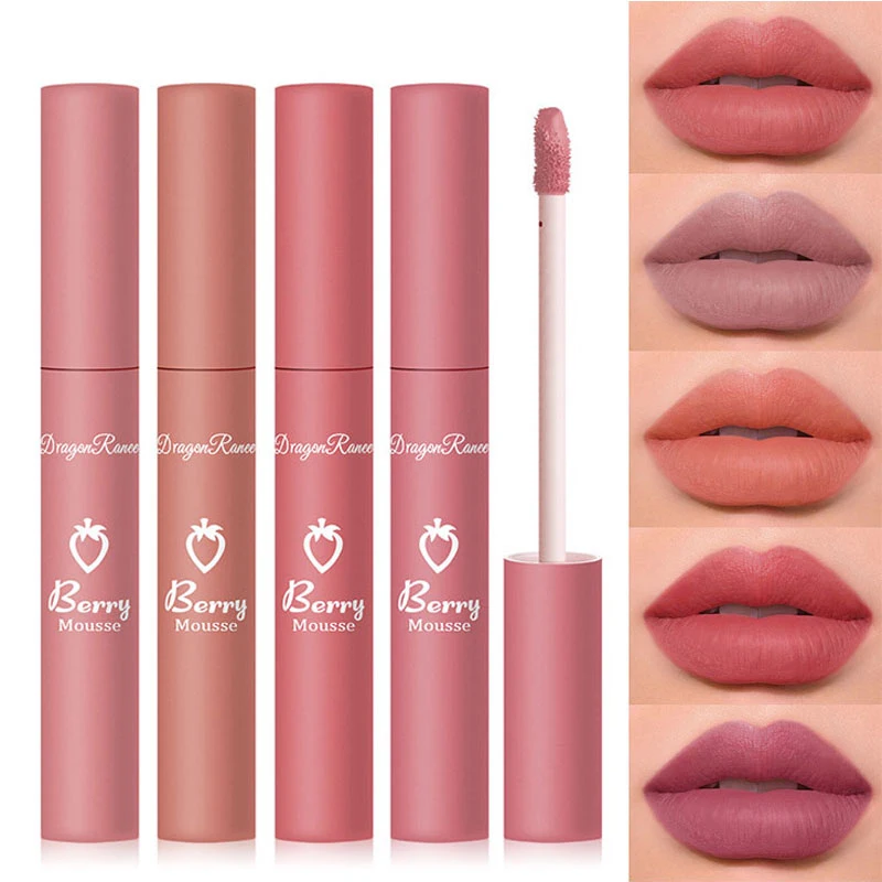 Top Trends: 12 Colors Matte Colorfast Lip Glosses Waterproof Sweat-proof Lipsticks Moisturizing Lip Glazes Lasting Beauty Cosmetics YZL12 Shoppable Styles