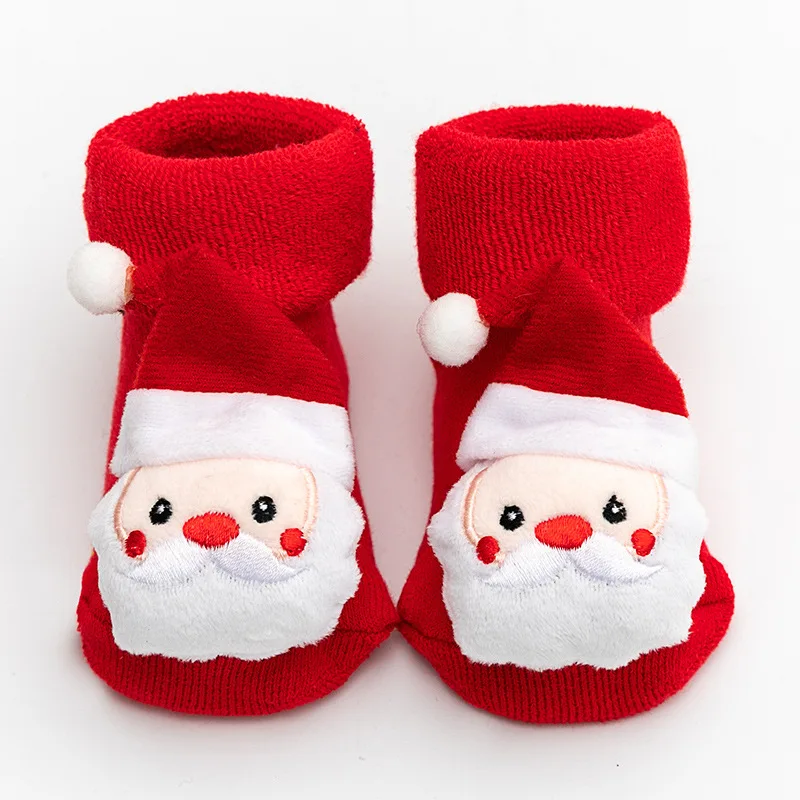 Top Trends: Kids Children's Socks For Girls Boys Thicken Print Cotton Toddlers Baby Christmas Socks For Newborns Infant Short Socks Clothing Shoppable Styles - Image 3