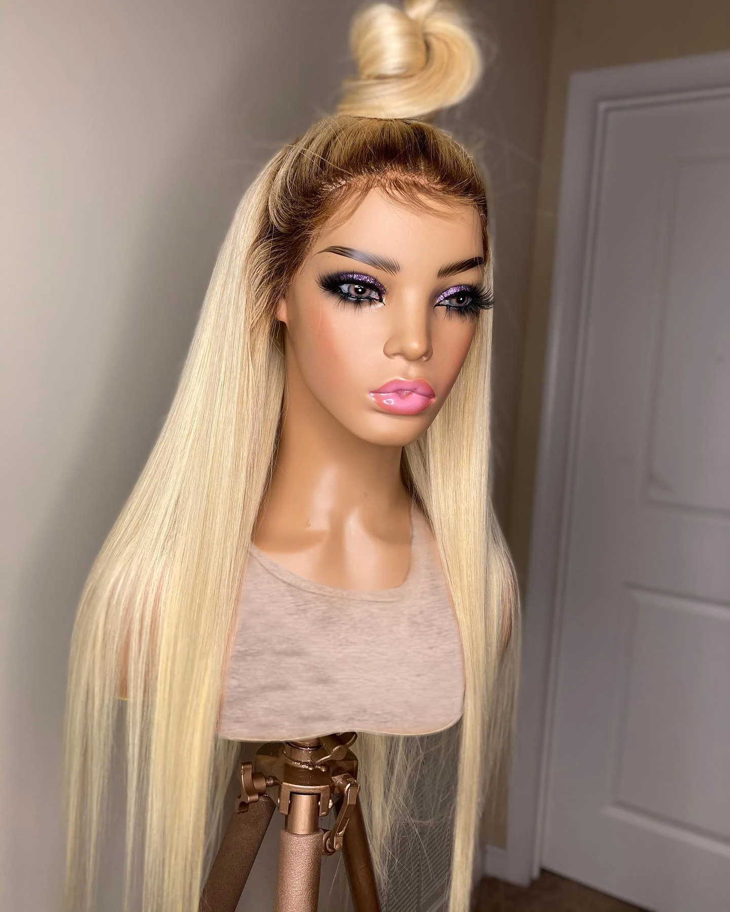 Top Trends: 613 HD Lace Frontal Wig Human Hair Wigs Brown Root 613 Blonde Brazilian Virgin 13x4 Glueless Straight 4x4 Closure Wigs For Women Shoppable Styles