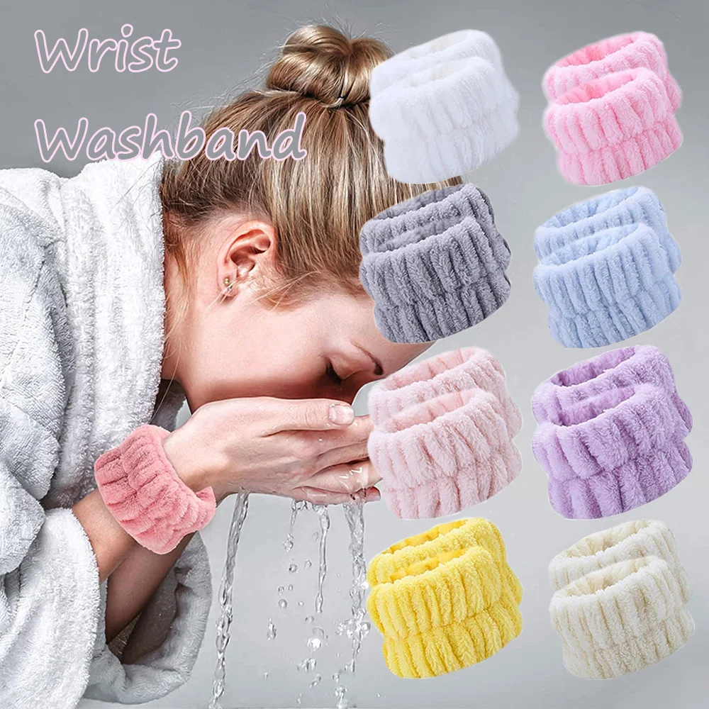 Top Trends: Reusable Spa Wrist Washband Soft Microfiber Towel Wristbands For Washing Face Women Girls Yoga Running Sport Wrist Sweatband Shoppable Styles