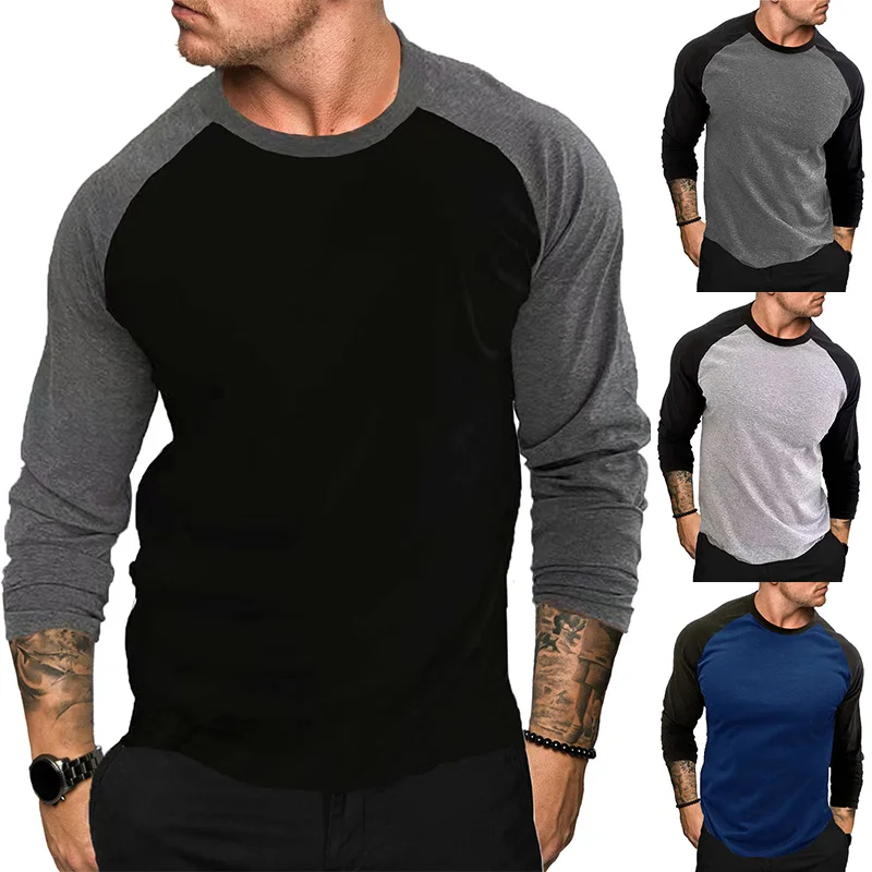 Top Trends: New Casual Fashion Streetwear Long Sleeve T-shirt Men Woman Fitness Raglan Sleeves Tee Shirt Male Tops Spring Autumn Clothing Shoppable Styles