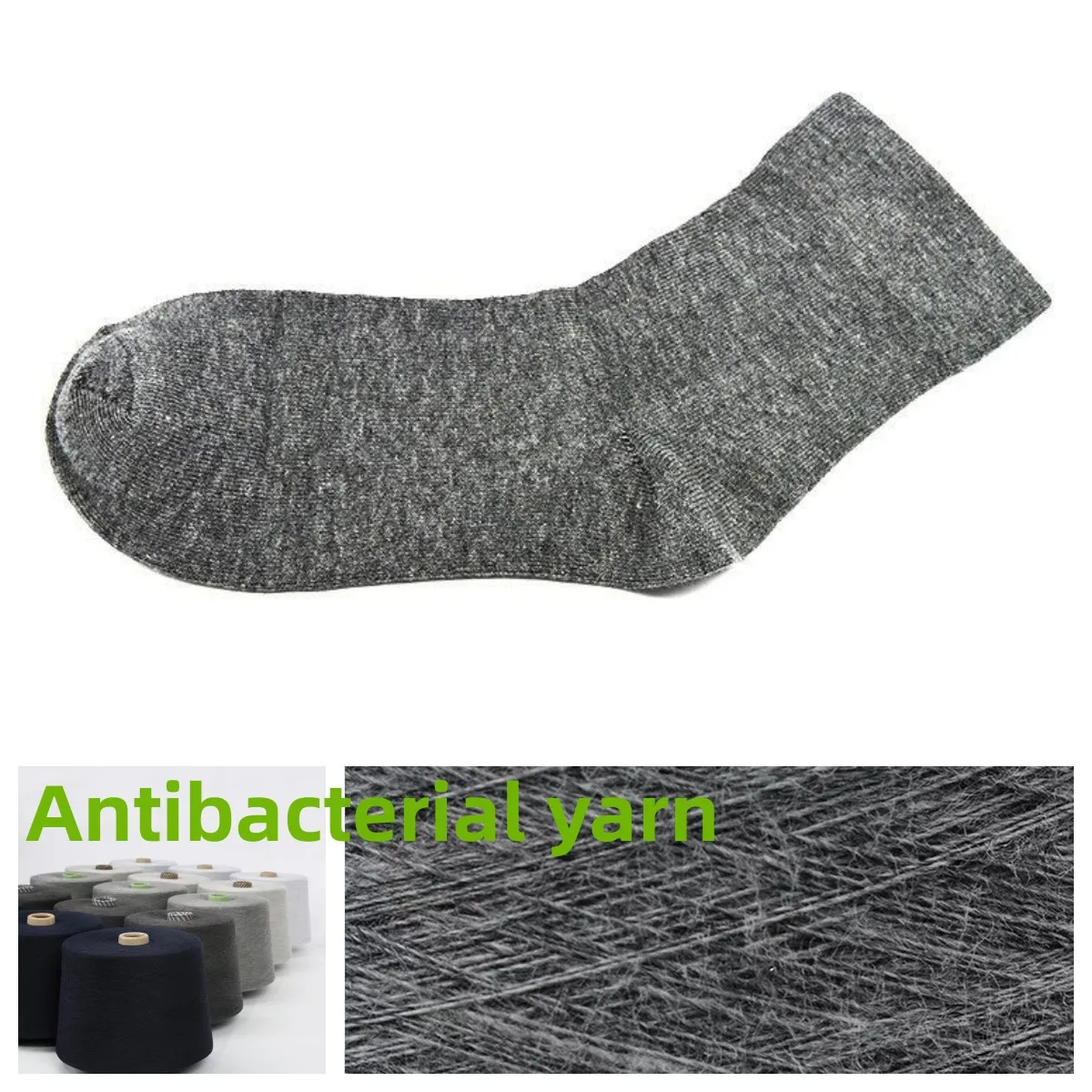 Top Trends: Silver Fiber Socks Anti-Odor & Anti-bacterial Moisture Wicking For Men's Socks, 6Pairs Shoppable Styles