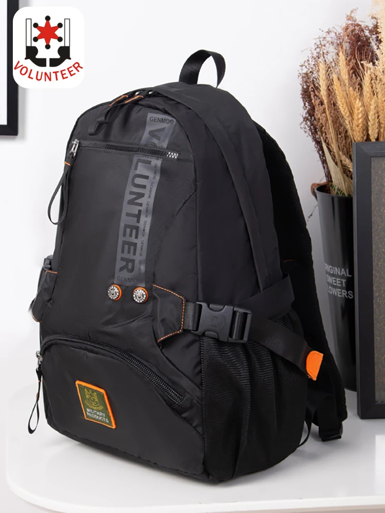 Top Trends: Volunteer Backpacks For Men 2023 New Large Capacity Soft Sturdy Stylish Business Casual Laptop Waterproof Oxford Bags 1609-14 Shoppable Styles