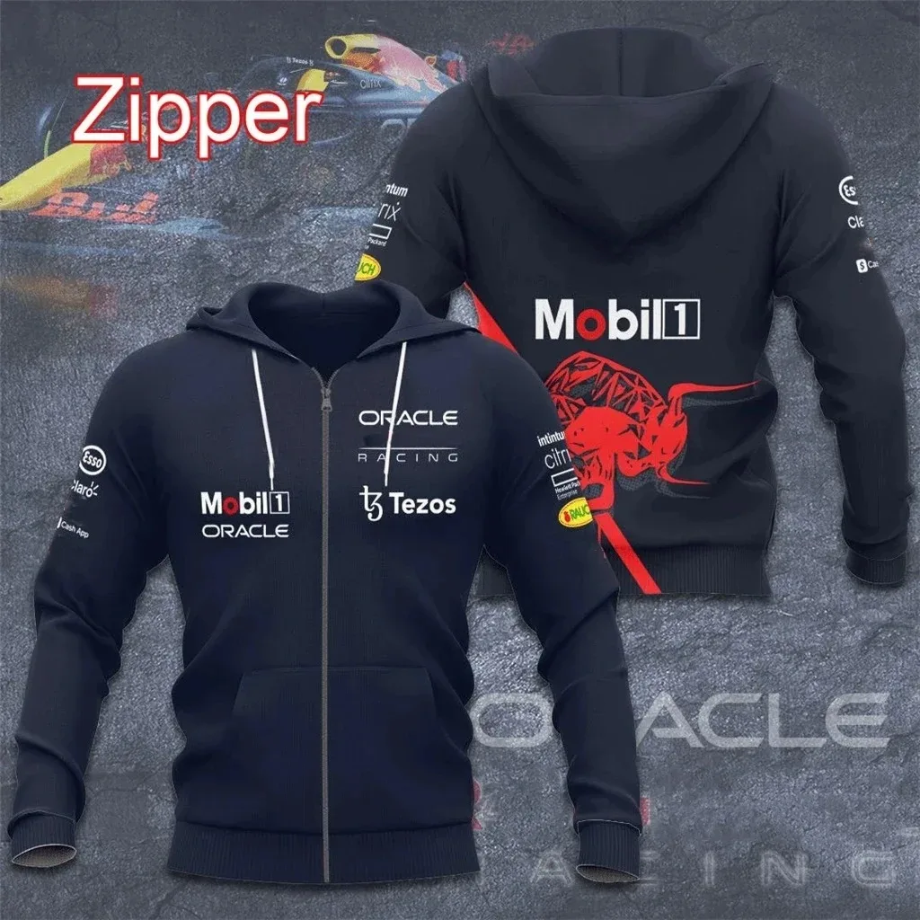 Top Trends: F1 Racing Team 3D Printed Hoodie For Men, Casual Bull Pullover, Zipper Sweater, Red Jacket, Children's Hot Sale, 2023 Shoppable Styles - Image 4