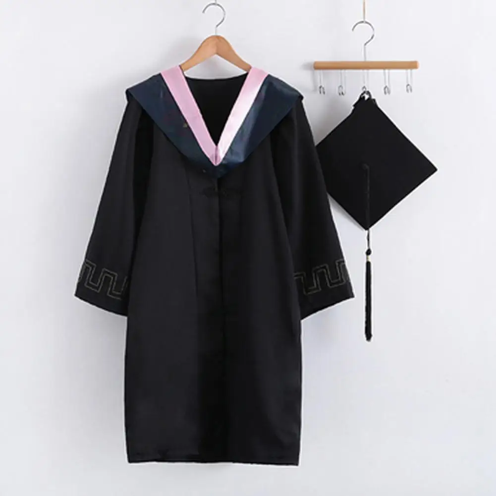 Top Trends: Graduation Uniform Gown Cap 2023 Unisex Graduation Bachelor Costume School University Graduation Ceremony Baccalaureate Gown Shoppable Styles - Image 3