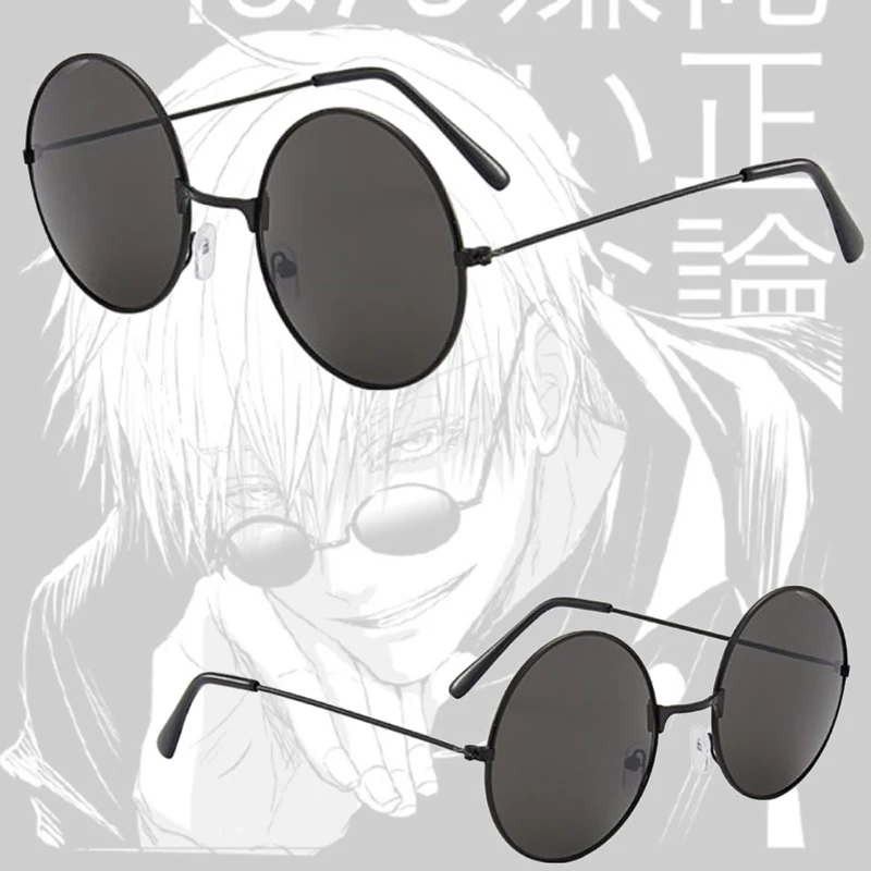 Top Trends: Cosplay Gojo Satoru Glasses Eyewear Jujutsu Kaisen Black Sunglasses Cosplay Costume Accessories Anime Props Men Women Gift Shoppable Styles