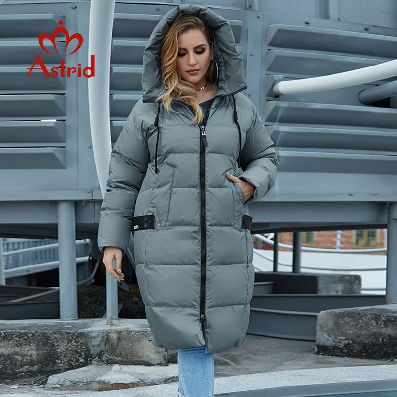 Top Trends: Astrid 2022 Winter New Arrival Down Jacket Women Loose Clothing Outerwear Quality With Hood Plus Size Fashion Style Coat AR-7038 Shoppable Styles