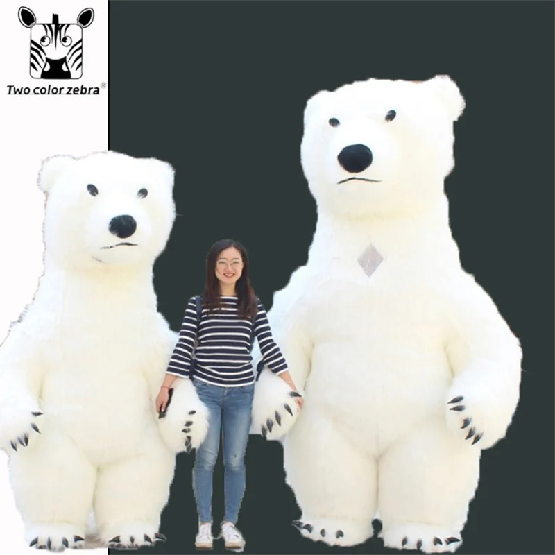 Top Trends: Very Large 300cm Air Inflatable Polar Bear Mascot Costume For Advertising Wedding Customize Mascot Costume Animal Costume Shoppable Styles