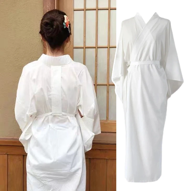 Top Trends: Women Japanese Traditional Kimono Juban White Yukata Kimono Bottom Lining With Belt Haori Intimate Kimono Inner Wear Accessories Shoppable Styles - Image 2