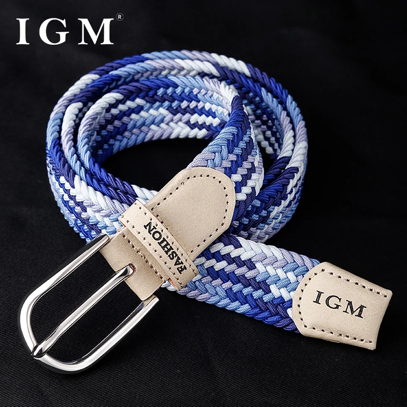 Top Trends: Individuality Ins Japanese Canvas Breathable Elastic Belt Joker Jeans Female Belt Woven Student Decorative Belts Shoppable Styles - Image 5